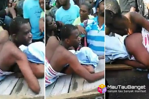 Seorang laki-laki terjebak "lengket" bersama istri yang selingkuh